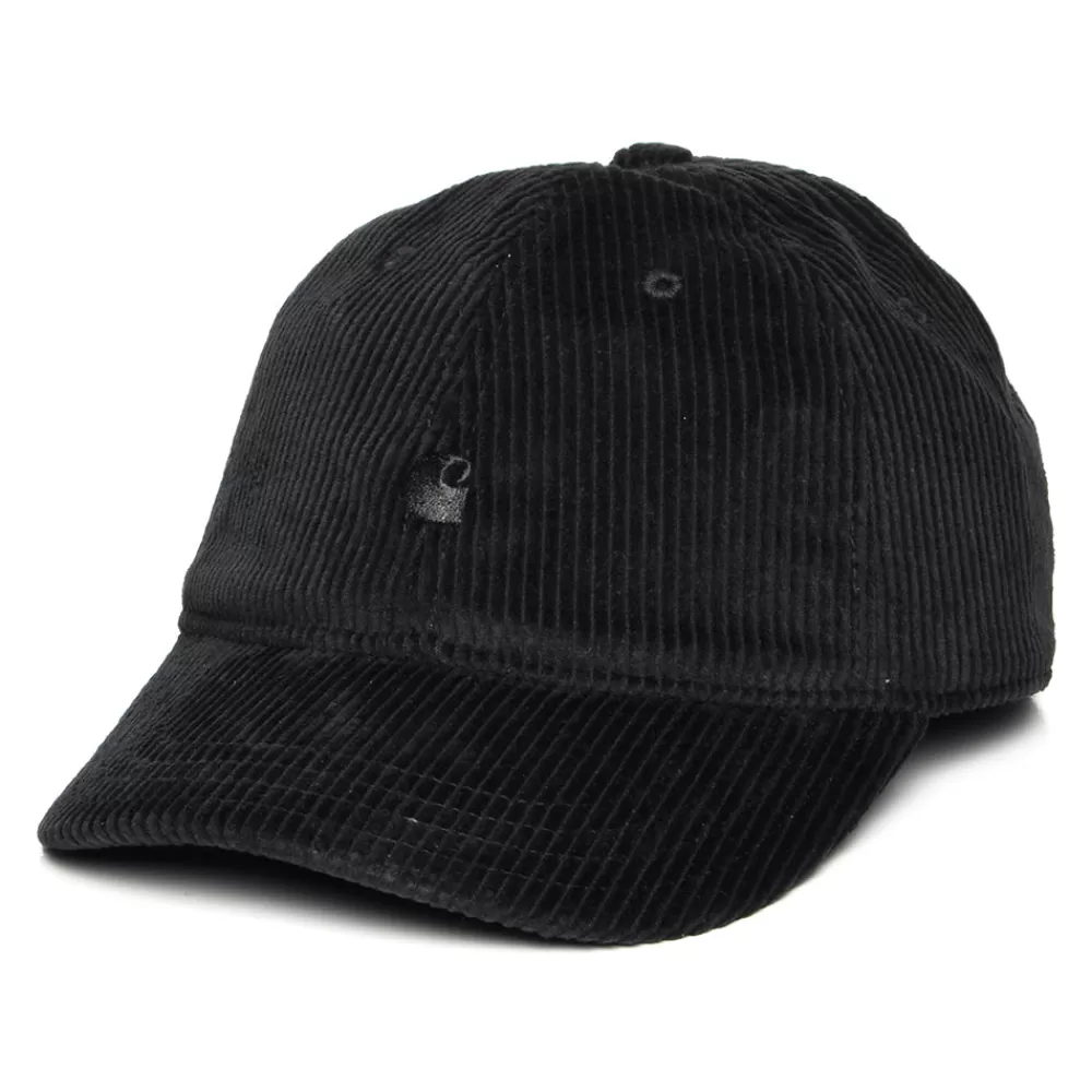 Casquettes De Baseball | Casquettes Homme^Carhartt WIP Casquette en Velours Côtelé Large Harlem noir sur noir