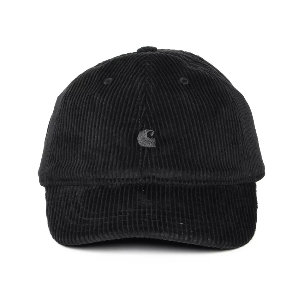 Casquettes De Baseball | Casquettes Homme^Carhartt WIP Casquette en Velours Côtelé Large Harlem noir sur noir
