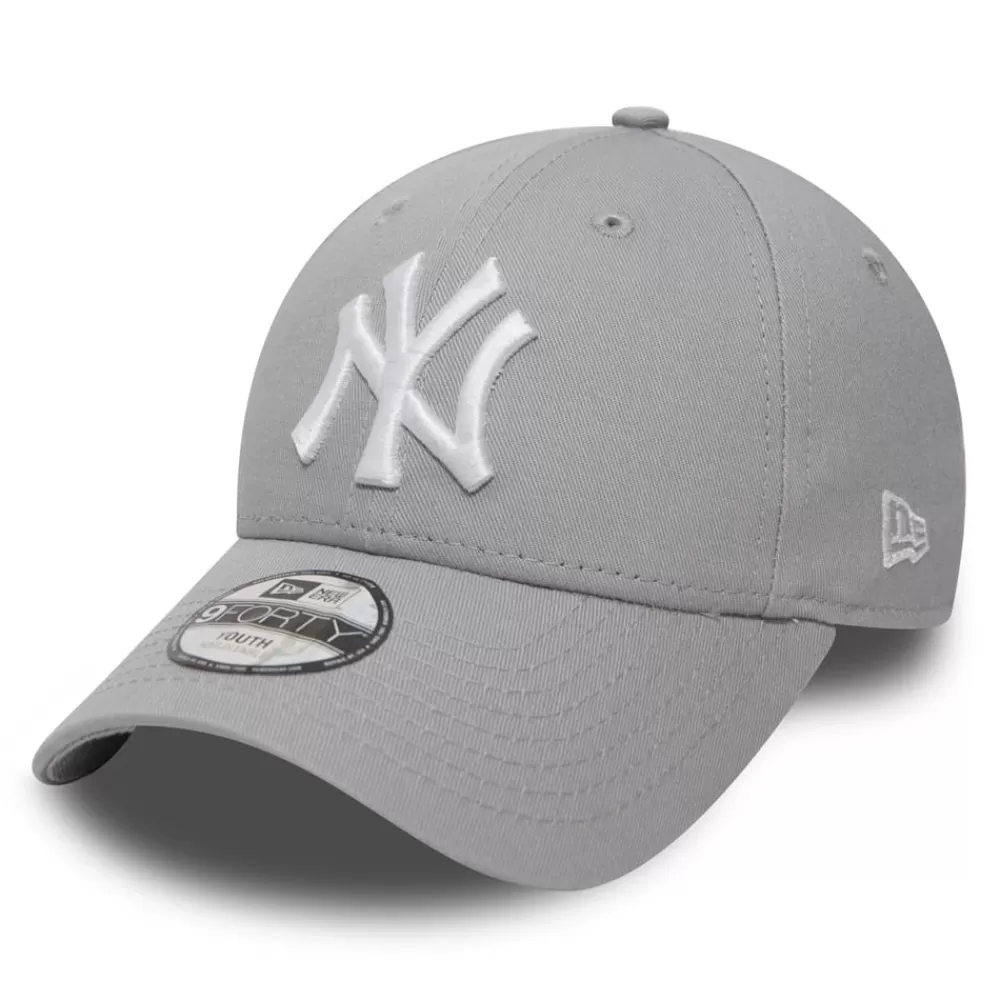 Garçons^New Era Casquette Enfant 9FORTY MLB League Essential New York Yankees gris