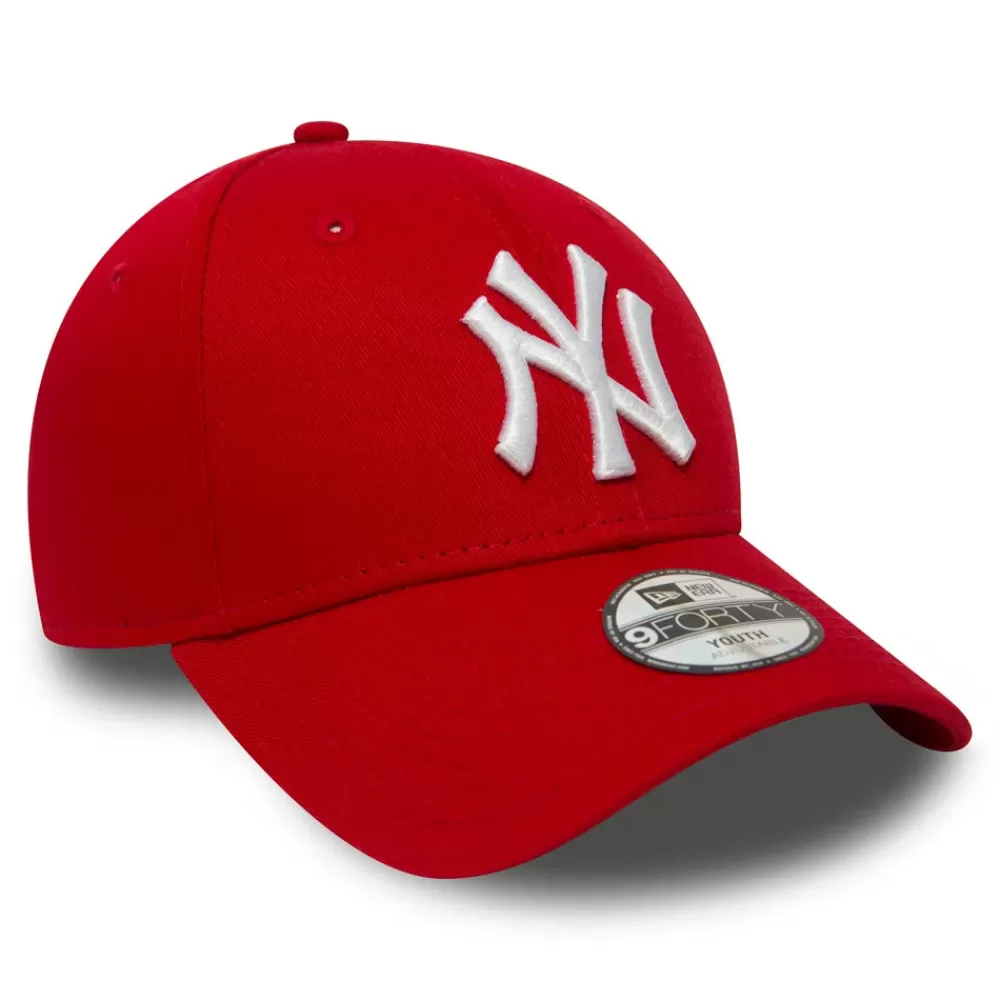 Garçons^New Era Casquette Enfant 9FORTY MLB League Essential New York Yankees rouge