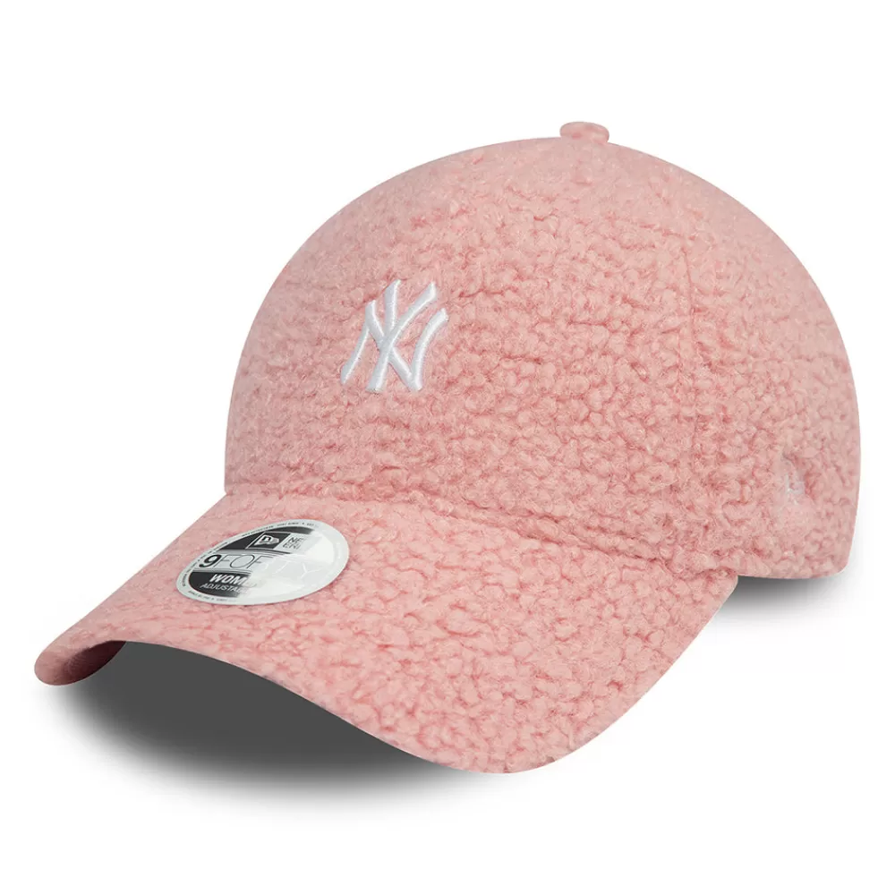 Chapeaux Hiver | Casquettes De Baseball^New Era Casquette Femme 9FORTY MLB Borg New York Yankees rose blush-blanc