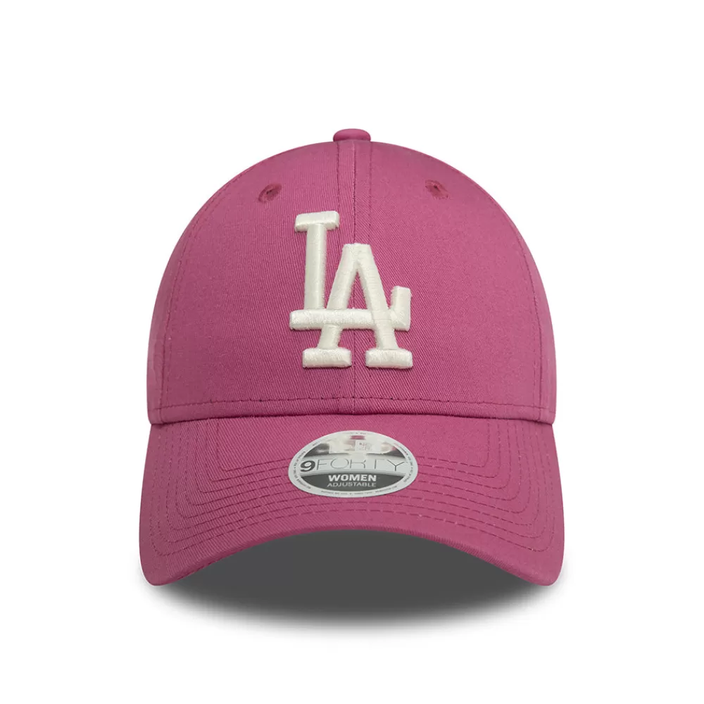 Casquettes De Baseball | Casquettes Femme^New Era Casquette Femme 9FORTY MLB League Essential L.A. Dodgers mauve-blanc cassé