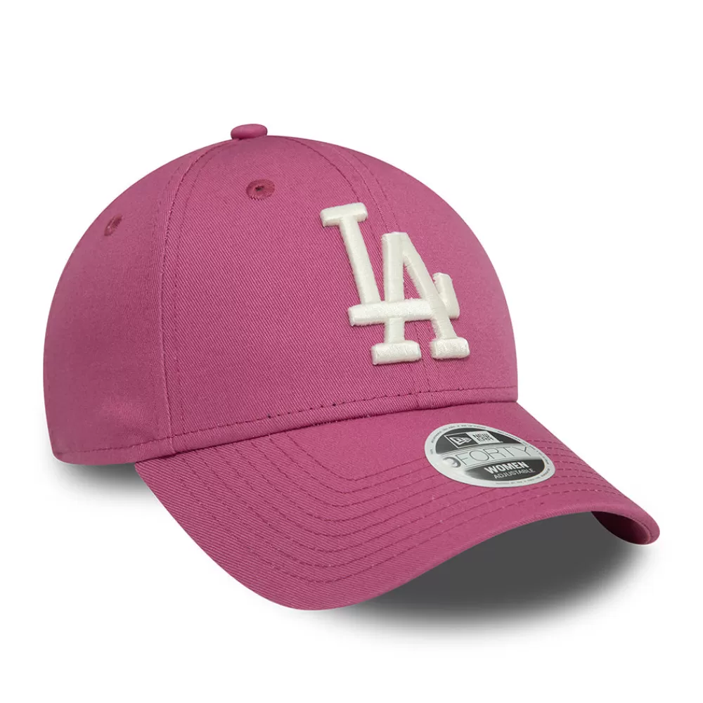 Casquettes De Baseball | Casquettes Femme^New Era Casquette Femme 9FORTY MLB League Essential L.A. Dodgers mauve-blanc cassé