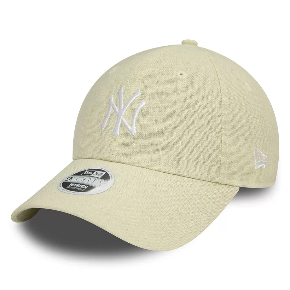 Casquettes De Baseball | Casquettes Femme^New Era Casquette Femme 9FORTY MLB Linen New York Yankees pierre-blanc