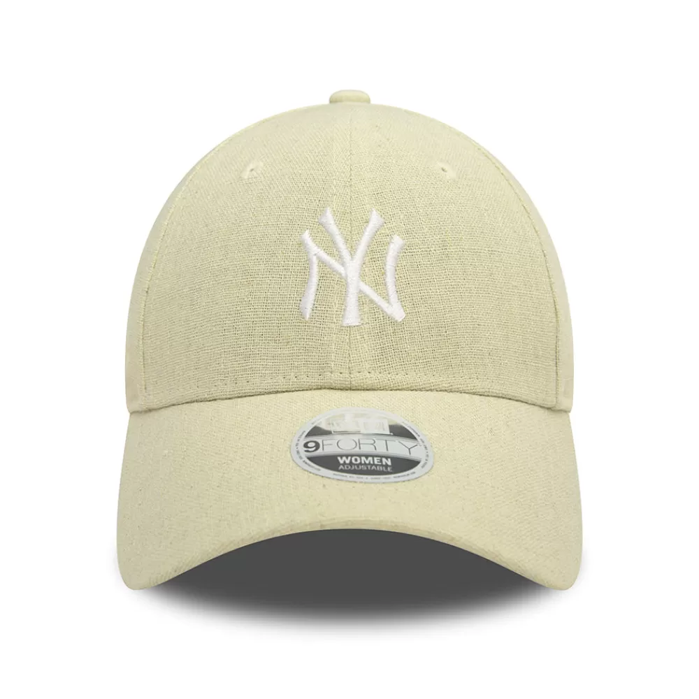 Casquettes De Baseball | Casquettes Femme^New Era Casquette Femme 9FORTY MLB Linen New York Yankees pierre-blanc