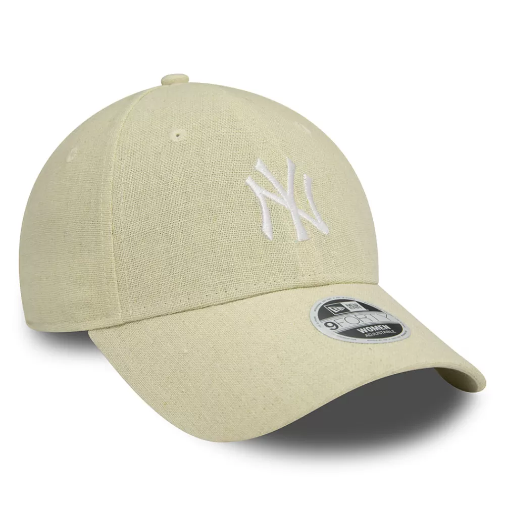 Casquettes De Baseball | Casquettes Femme^New Era Casquette Femme 9FORTY MLB Linen New York Yankees pierre-blanc