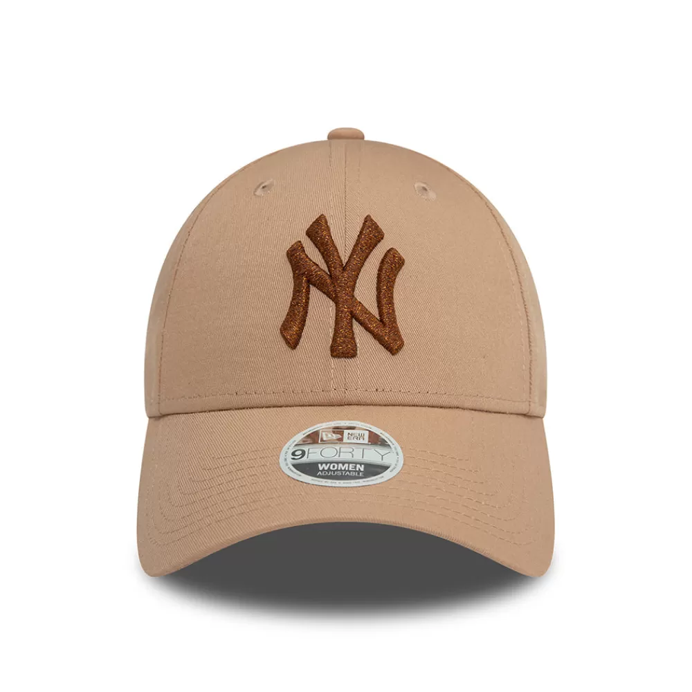 Casquettes De Baseball | Casquettes Femme^New Era Casquette Femme 9FORTY MLB Metallic New York Yankees taupe