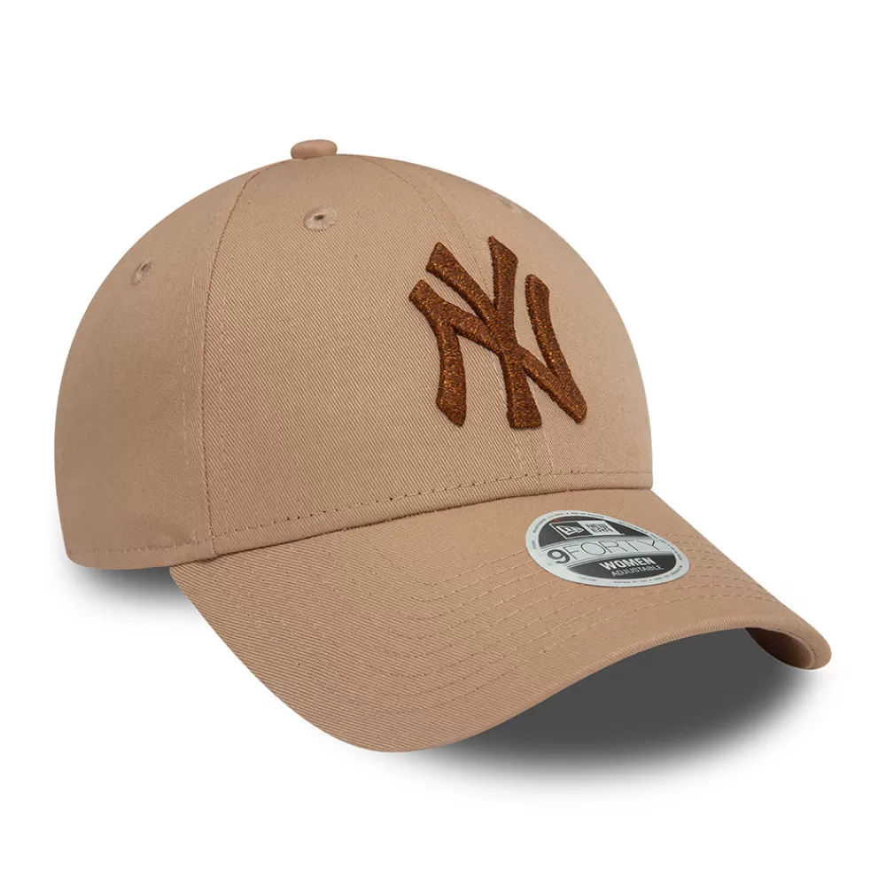 Casquettes De Baseball | Casquettes Femme^New Era Casquette Femme 9FORTY MLB Metallic New York Yankees taupe