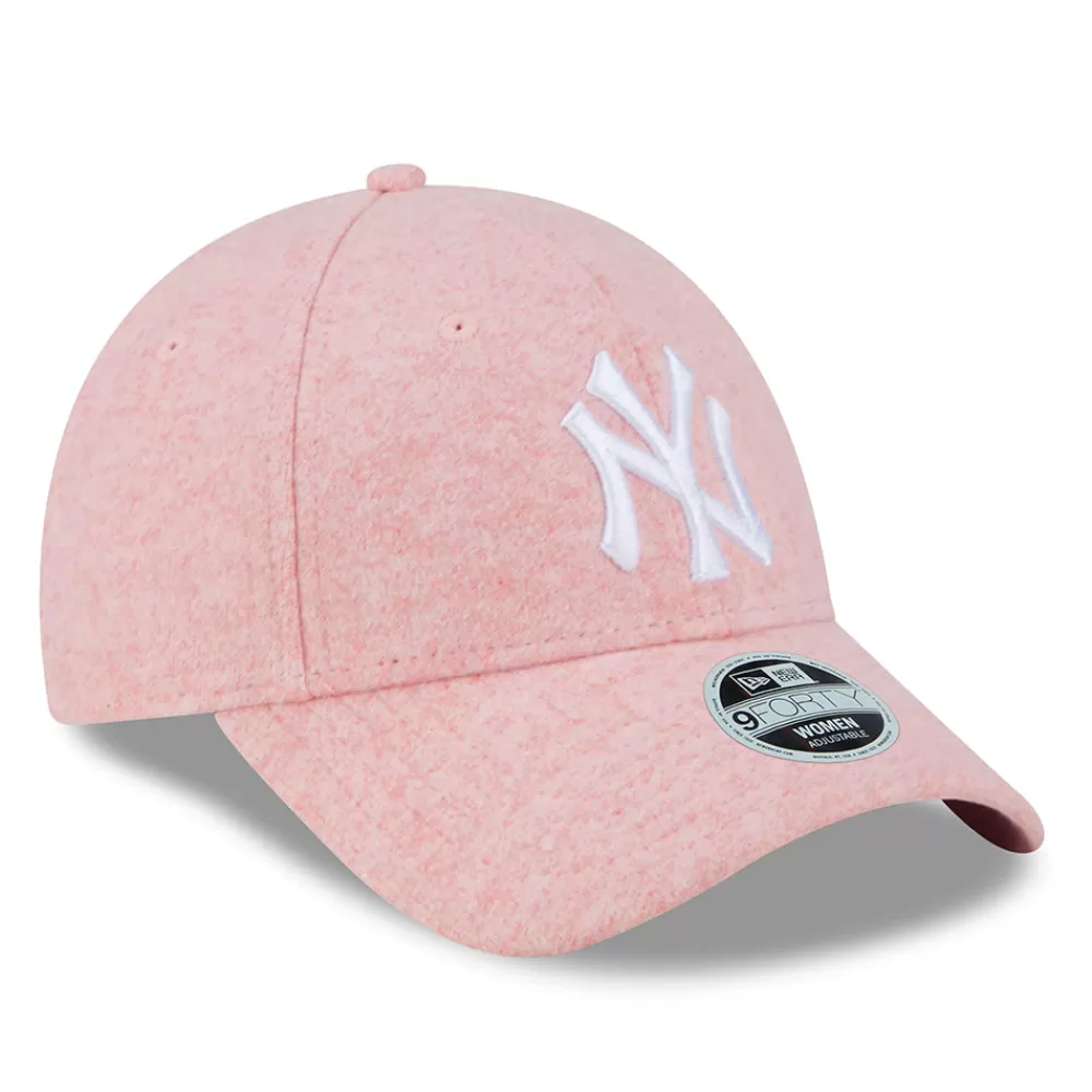 Chapeaux Hiver | Casquettes De Baseball^New Era Casquette Femme 9FORTY MLB Wool New York Yankees rose-blanc