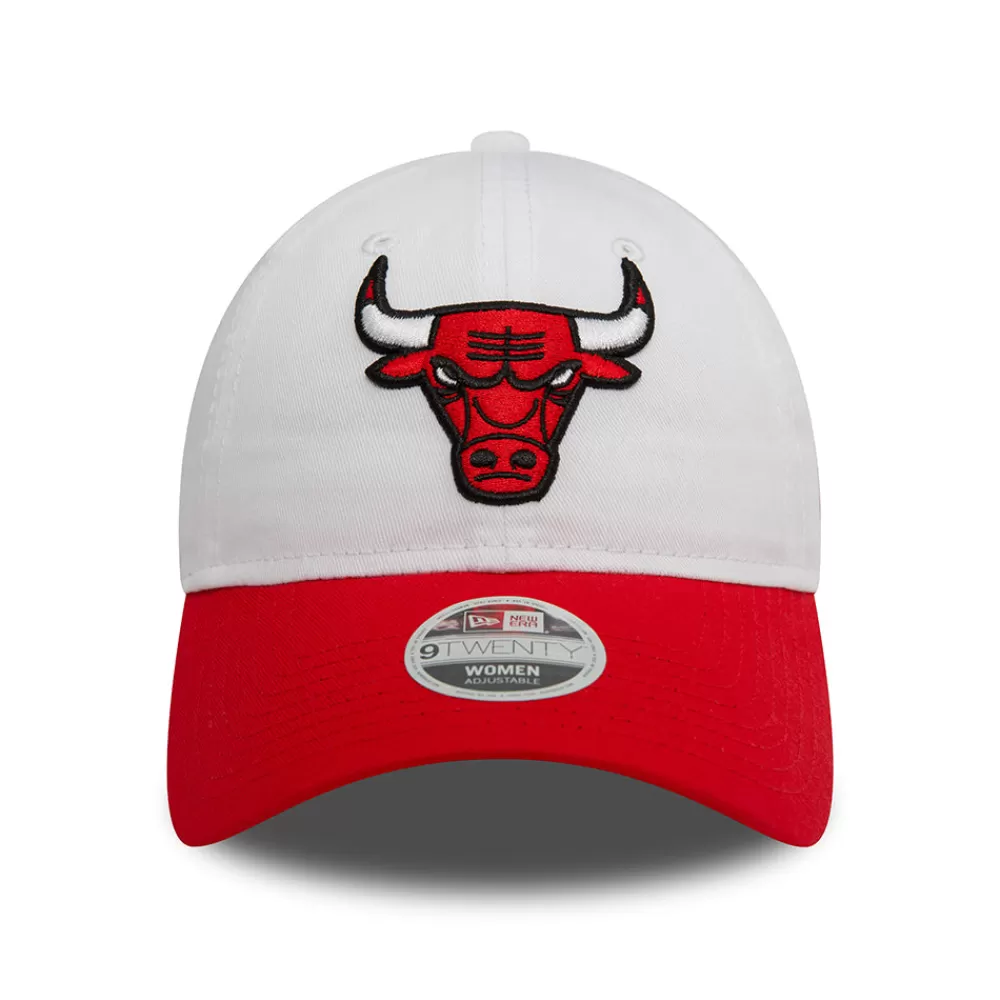 Casquettes De Baseball | Casquettes Femme^New Era Casquette Femme 9TWENTY NBA White Crown Chicago Bulls blanc-rouge