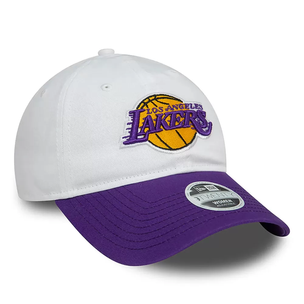 Casquettes De Baseball | Casquettes Femme^New Era Casquette Femme 9TWENTY NBA White Crown L.A. Lakers blanc-violet