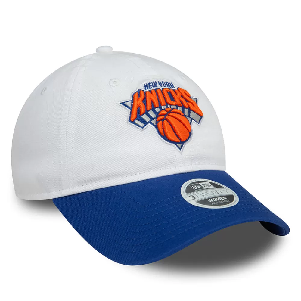 Casquettes De Baseball | Casquettes Femme^New Era Casquette Femme 9TWENTY NBA White Crown New York Knicks blanc-bleu roi