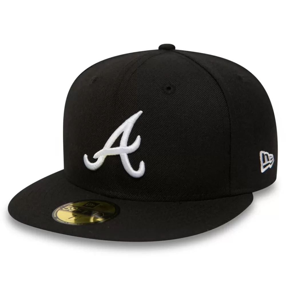 Grandes Tailles | Casquettes De Baseball^New Era Casquette 59FIFTY MLB League Essential Atlanta Braves noir-blanc