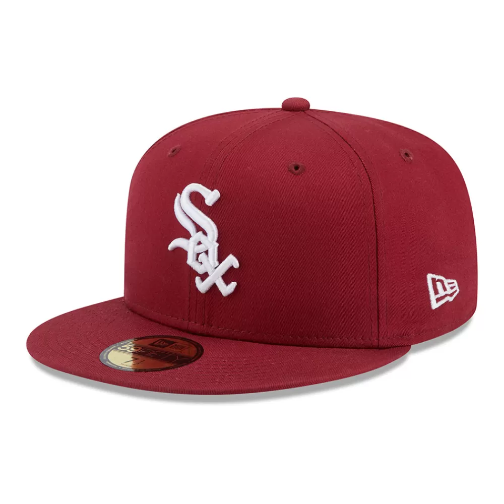 Casquettes De Baseball | Casquettes Homme^New Era Casquette 59FIFTY MLB League Essential Chicago White Sox cardinal-blanc