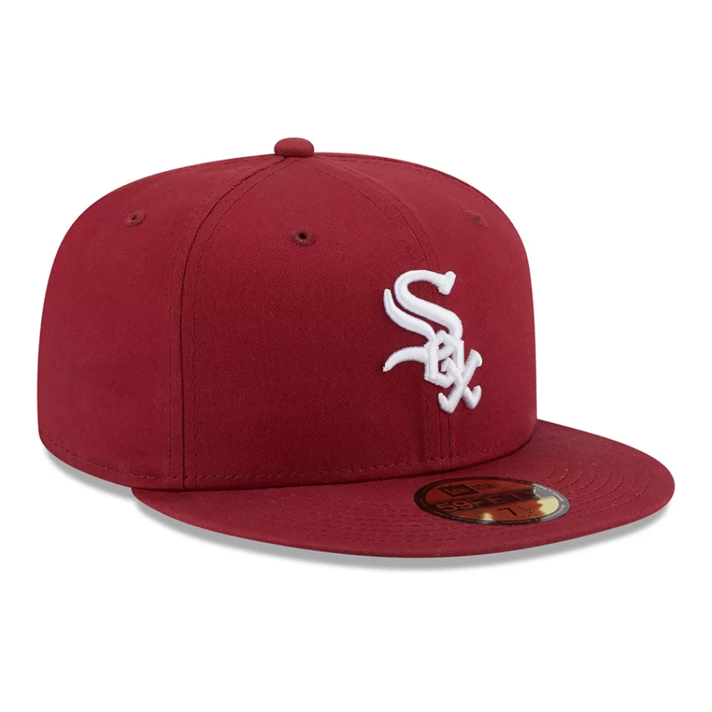 Casquettes De Baseball | Casquettes Homme^New Era Casquette 59FIFTY MLB League Essential Chicago White Sox cardinal-blanc