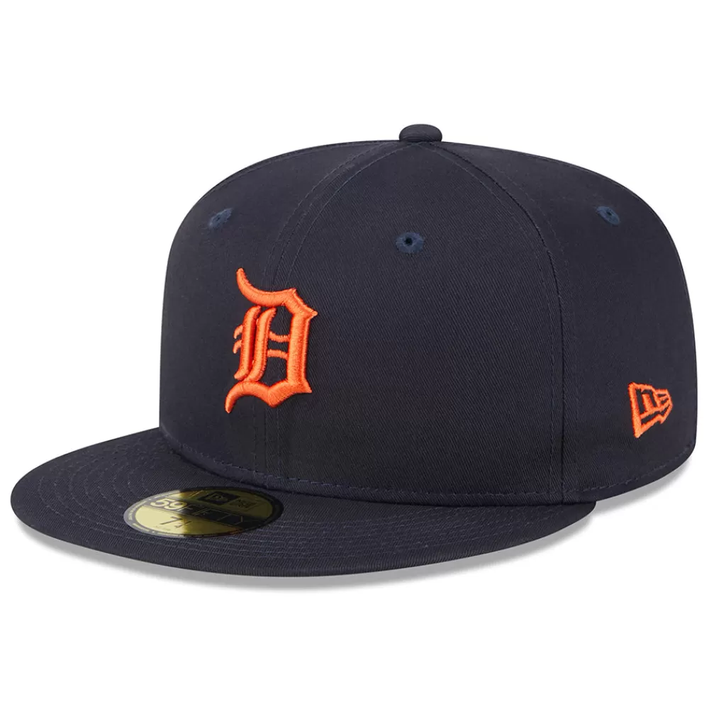 Casquettes De Baseball | Casquettes Homme^New Era Casquette 59FIFTY MLB League Essential Detroit Tigers bleu marine-orange