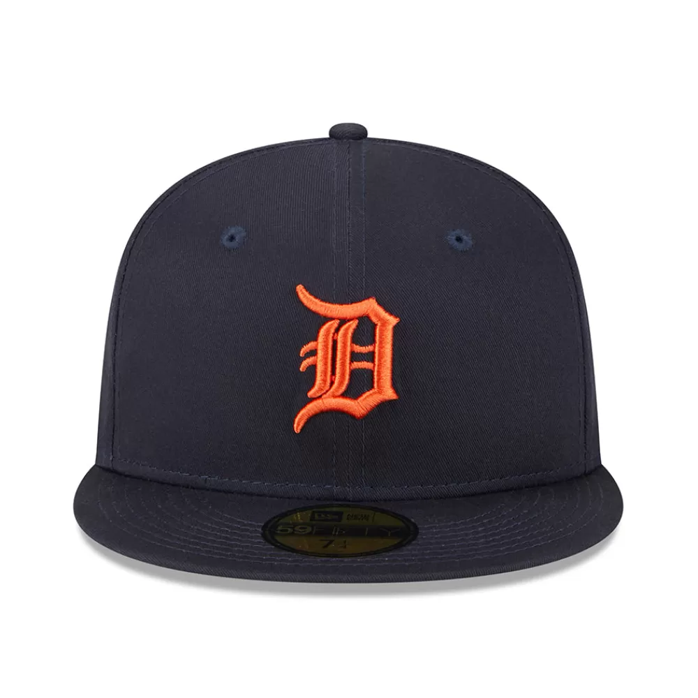 Casquettes De Baseball | Casquettes Homme^New Era Casquette 59FIFTY MLB League Essential Detroit Tigers bleu marine-orange