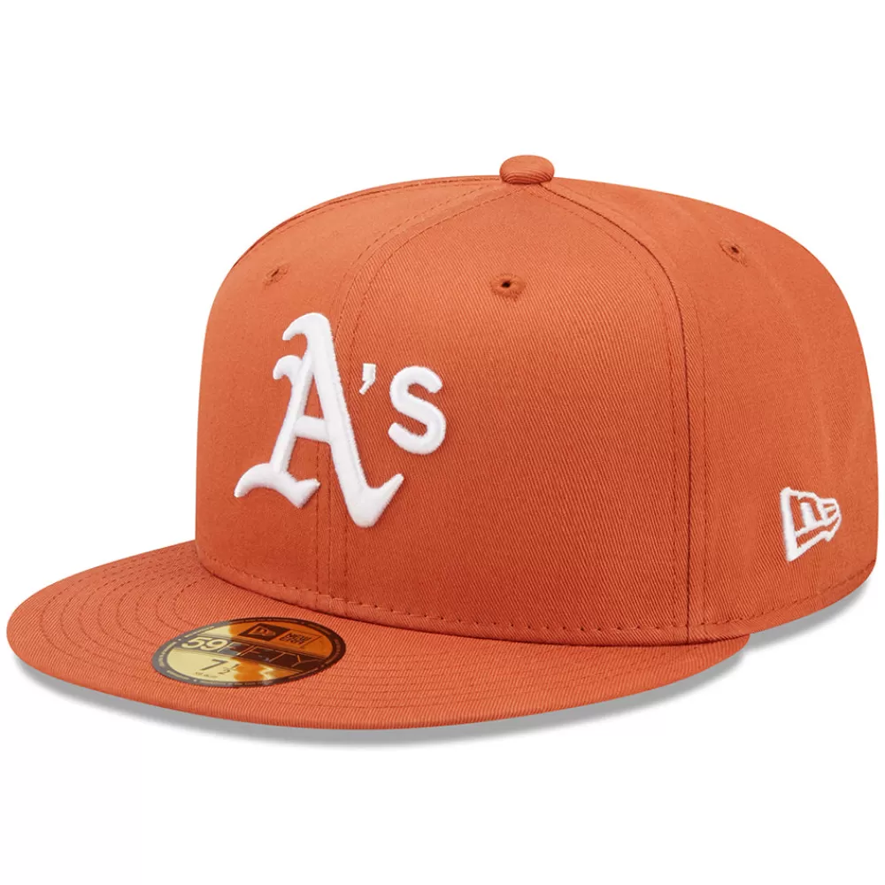 Grandes Tailles | Casquettes De Baseball^New Era Casquette 59FIFTY MLB League Essential Oakland Athletics orange-blanc