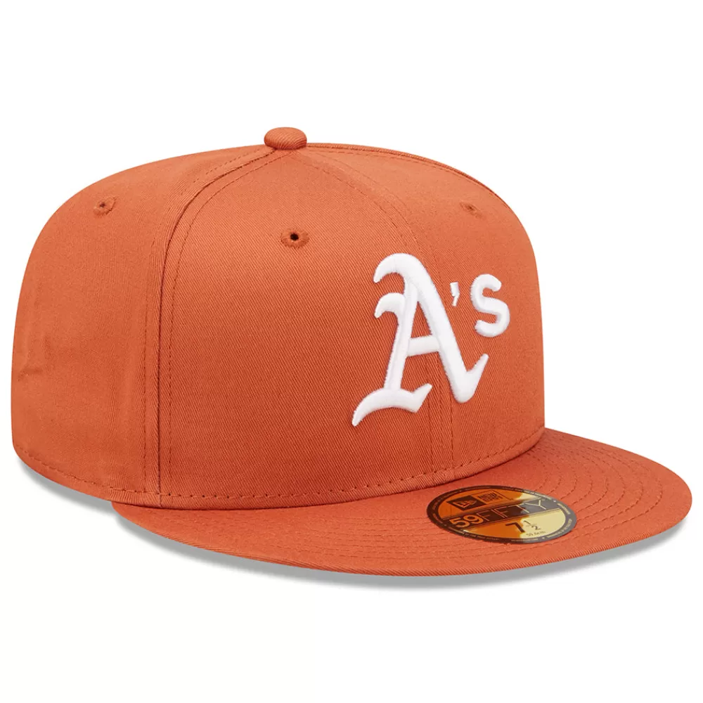 Grandes Tailles | Casquettes De Baseball^New Era Casquette 59FIFTY MLB League Essential Oakland Athletics orange-blanc