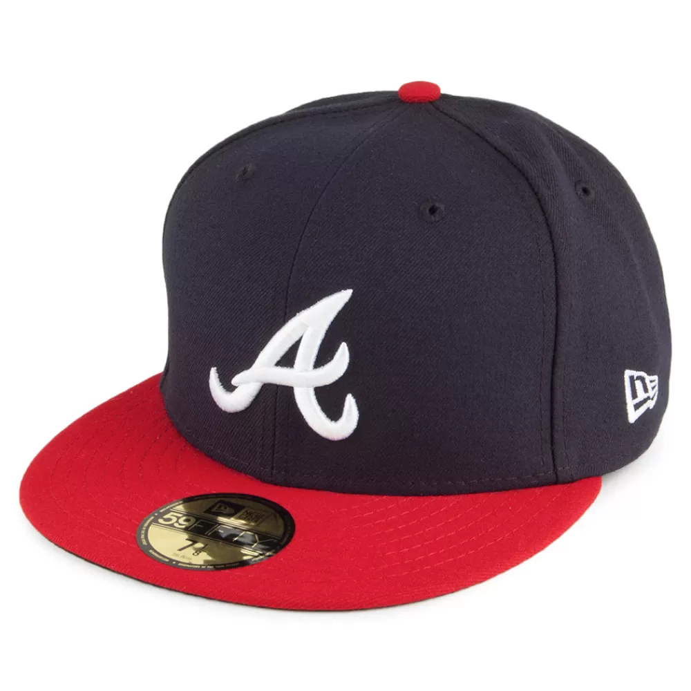 Grandes Tailles | Casquettes De Baseball^New Era Casquette 59FIFTY MLB On Field AC Perf Atlanta Braves bleu marine-rouge