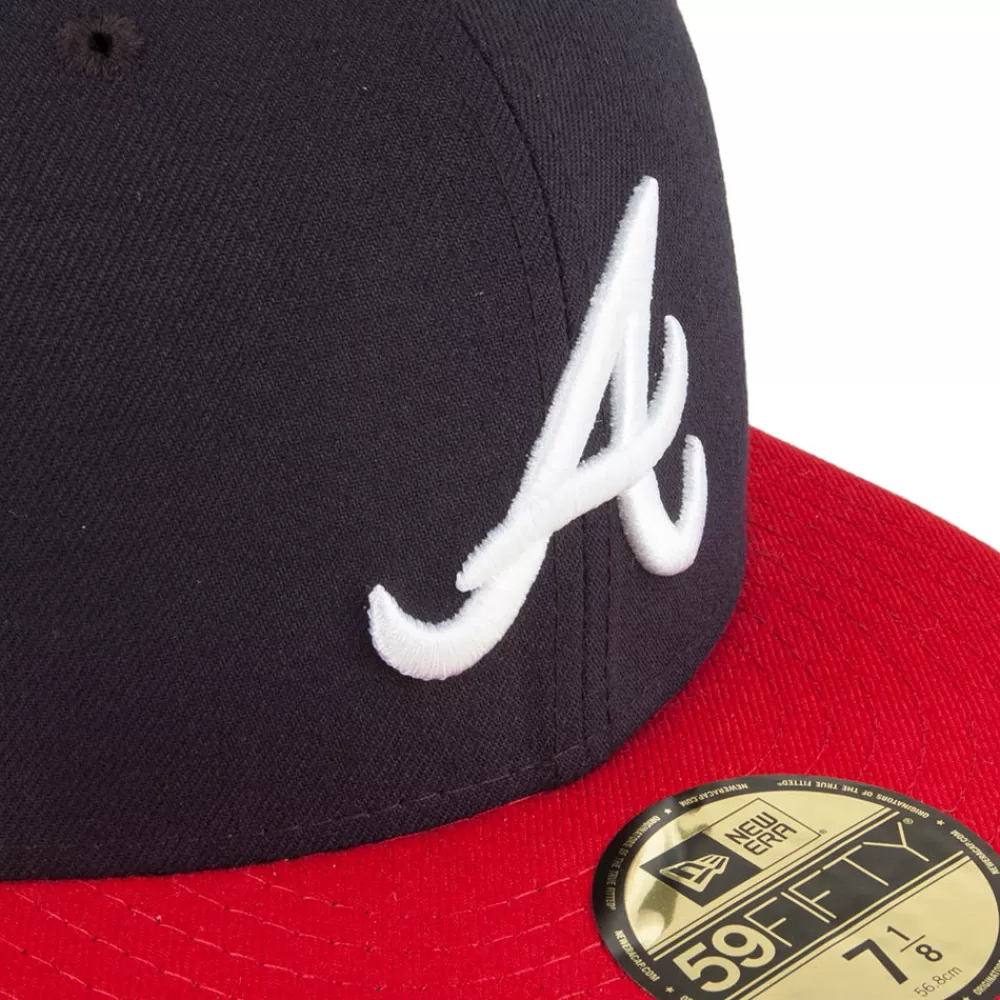 Grandes Tailles | Casquettes De Baseball^New Era Casquette 59FIFTY MLB On Field AC Perf Atlanta Braves bleu marine-rouge