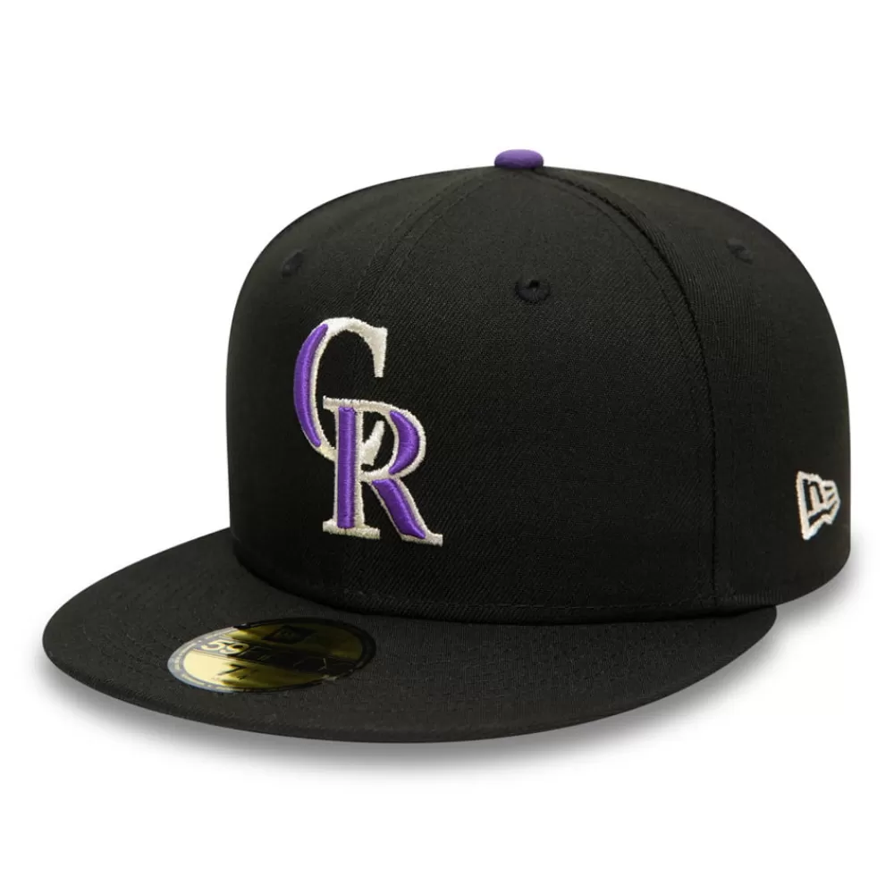Casquettes De Baseball | Casquettes Homme^New Era Casquette 59FIFTY MLB On Field AC Perf Colorado Rockies noir