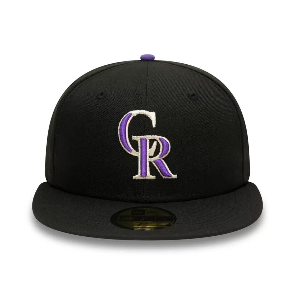 Casquettes De Baseball | Casquettes Homme^New Era Casquette 59FIFTY MLB On Field AC Perf Colorado Rockies noir