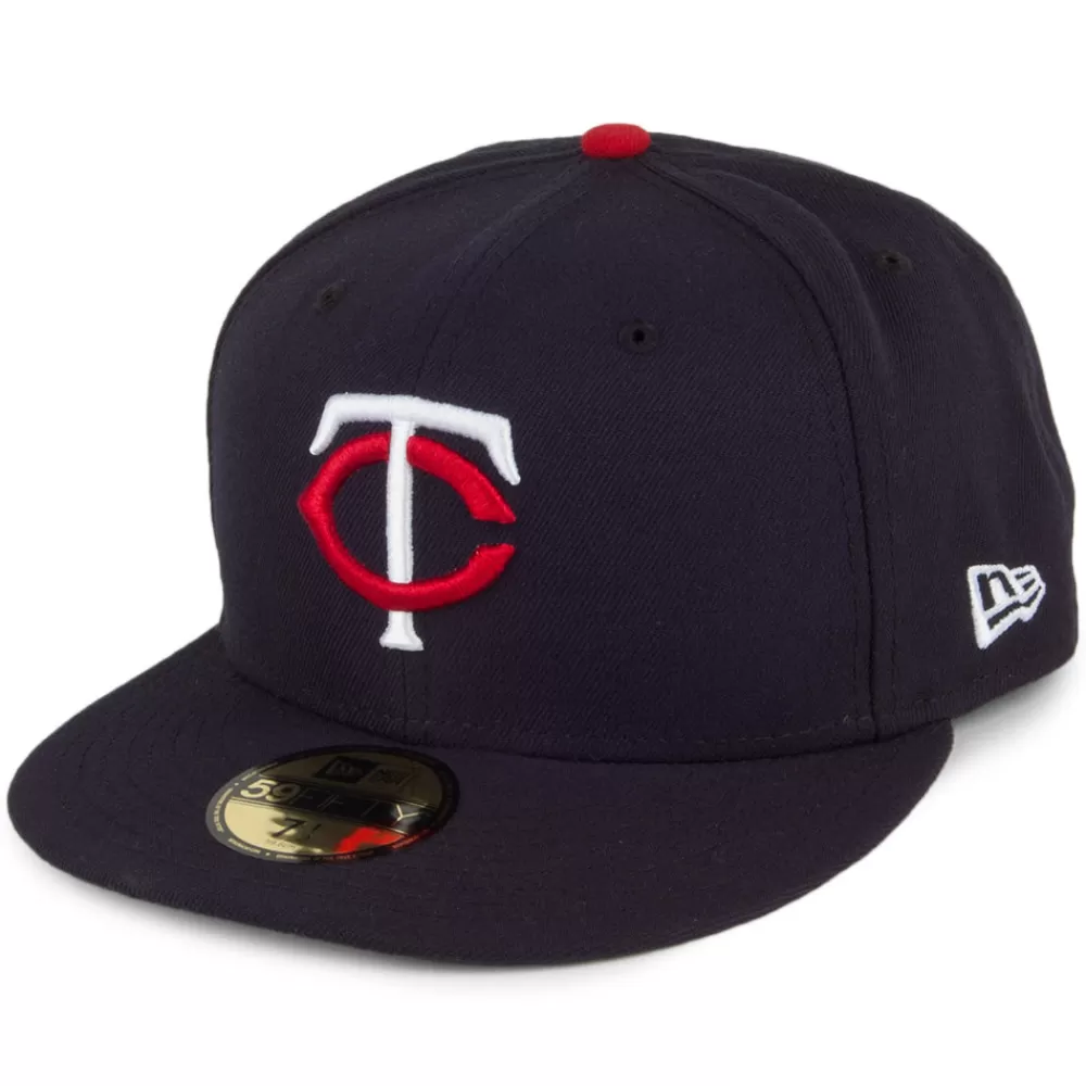 Casquettes De Baseball | Casquettes Homme^New Era Casquette 59FIFTY MLB On Field AC Perf Minnesota Twins bleu marine