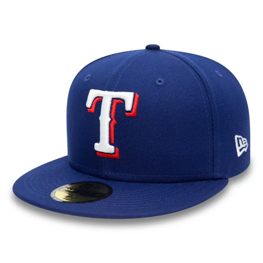 Casquettes De Baseball^New Era Casquette 59FIFTY MLB On Field AC Perf Texas Rangers bleu