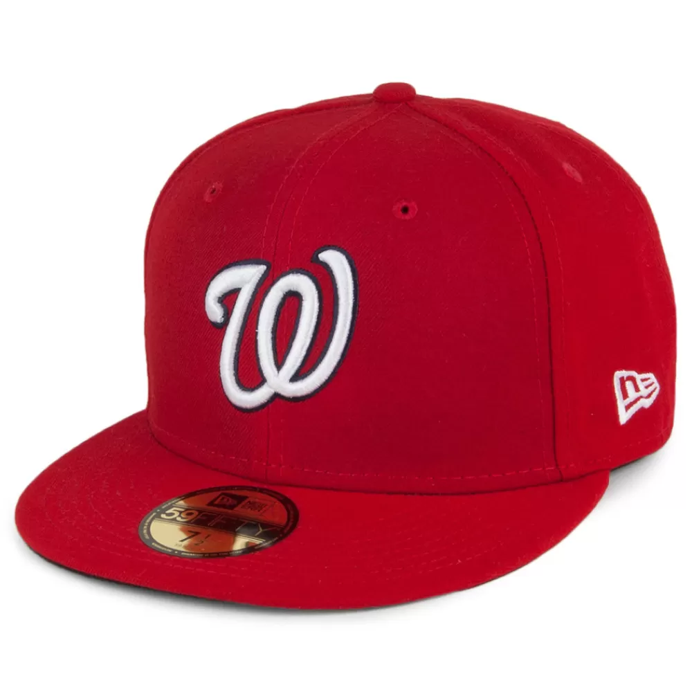 Casquettes De Baseball^New Era Casquette 59FIFTY MLB On Field AC Perf Washington Nationals rouge