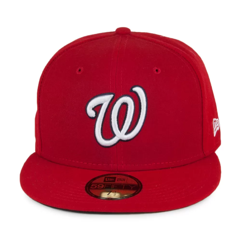 Casquettes De Baseball^New Era Casquette 59FIFTY MLB On Field AC Perf Washington Nationals rouge