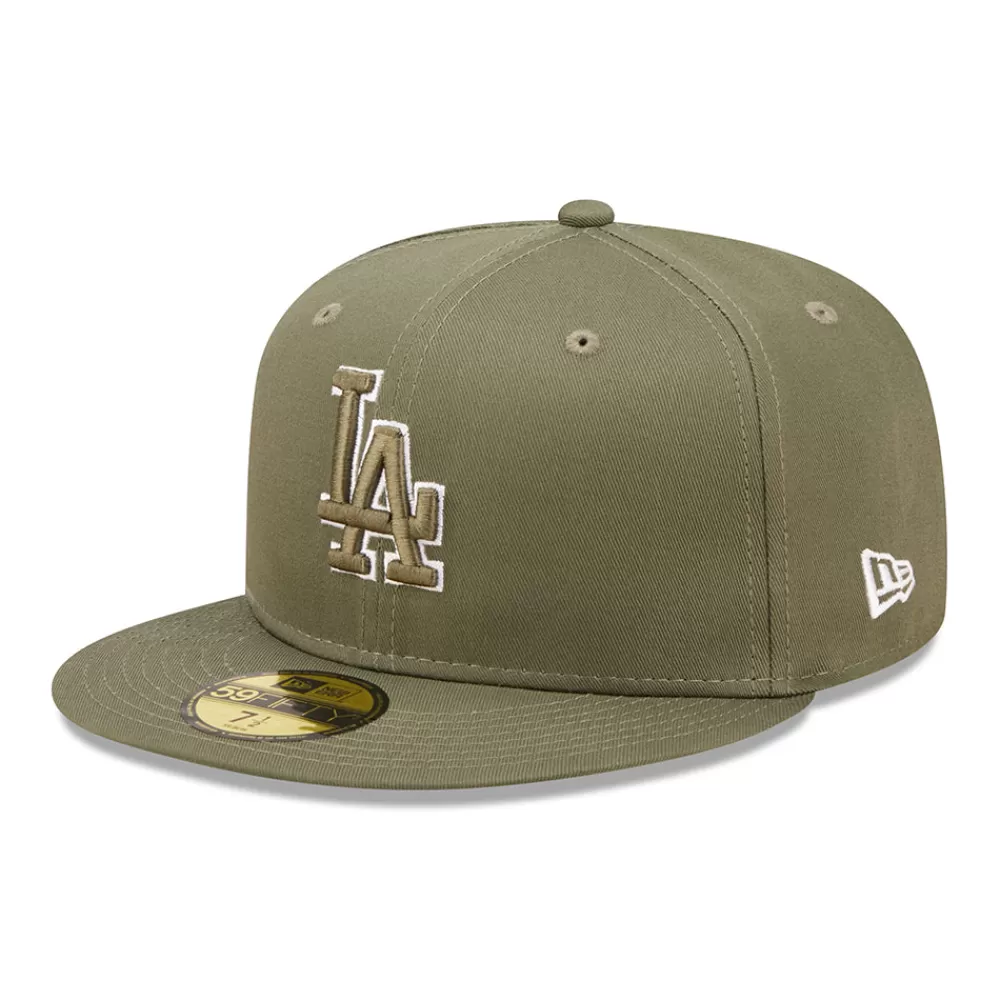 Casquettes De Baseball | Casquettes Homme^New Era Casquette 59FIFTY MLB Team Outline L.A. Dodgers olive
