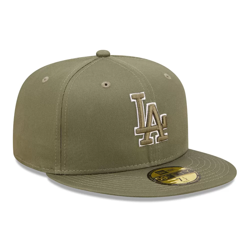 Casquettes De Baseball | Casquettes Homme^New Era Casquette 59FIFTY MLB Team Outline L.A. Dodgers olive