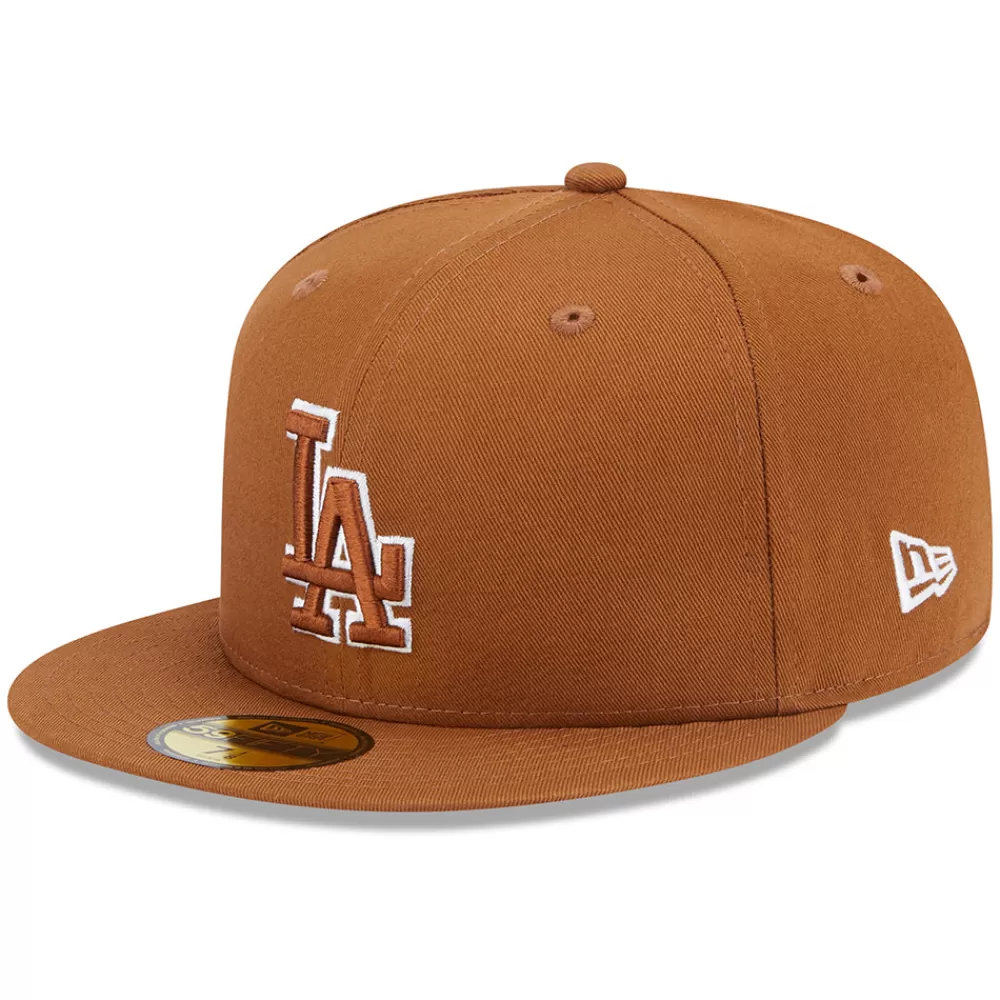 Casquettes De Baseball | Casquettes Homme^New Era Casquette 59FIFTY MLB Team Outline L.A. Dodgers toffee-blanc