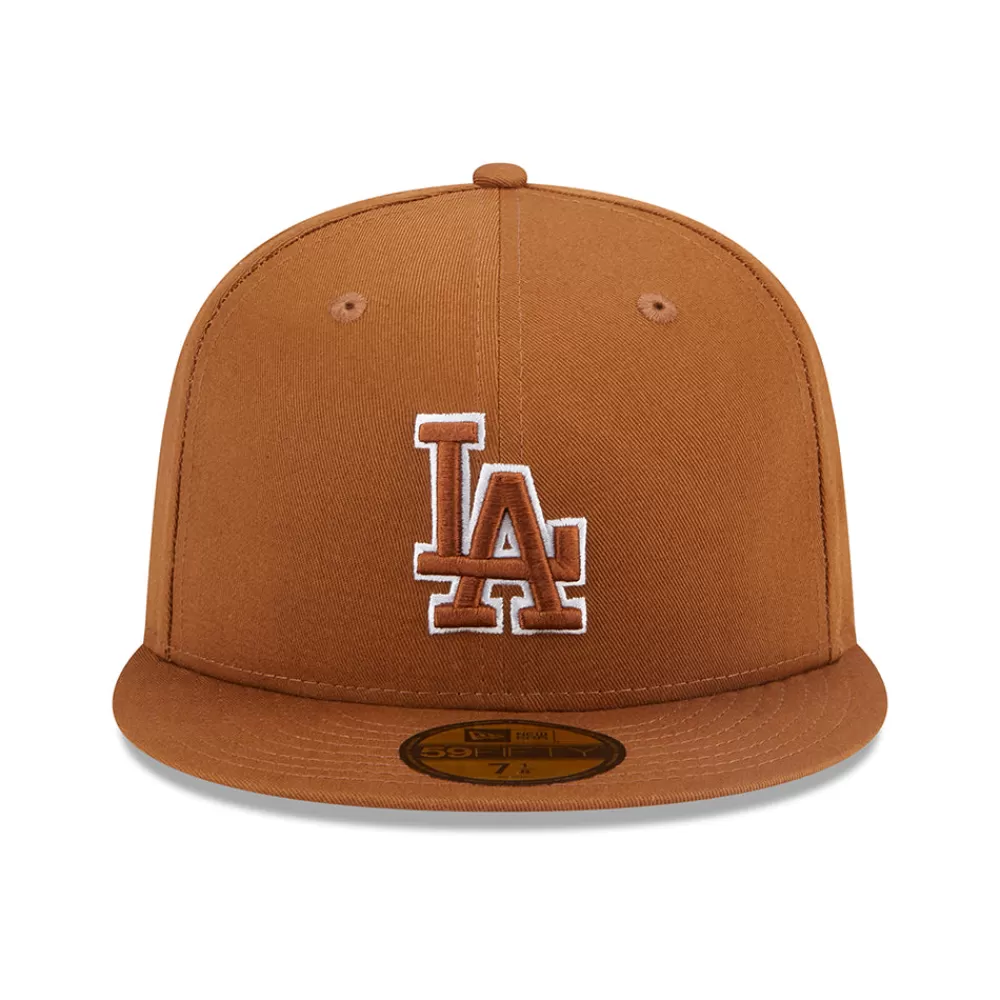 Casquettes De Baseball | Casquettes Homme^New Era Casquette 59FIFTY MLB Team Outline L.A. Dodgers toffee-blanc
