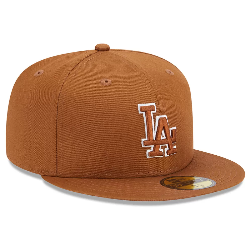 Casquettes De Baseball | Casquettes Homme^New Era Casquette 59FIFTY MLB Team Outline L.A. Dodgers toffee-blanc