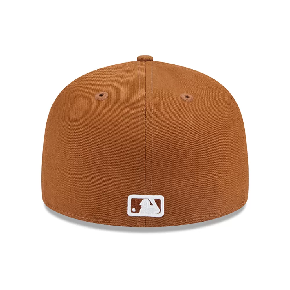 Casquettes De Baseball | Casquettes Homme^New Era Casquette 59FIFTY MLB Team Outline L.A. Dodgers toffee-blanc