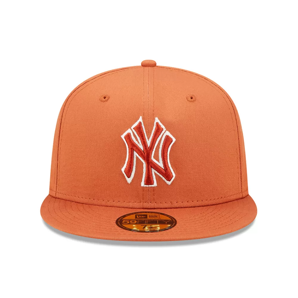 Grandes Tailles | Casquettes De Baseball^New Era Casquette 59FIFTY MLB Team Outline New York Yankees orange