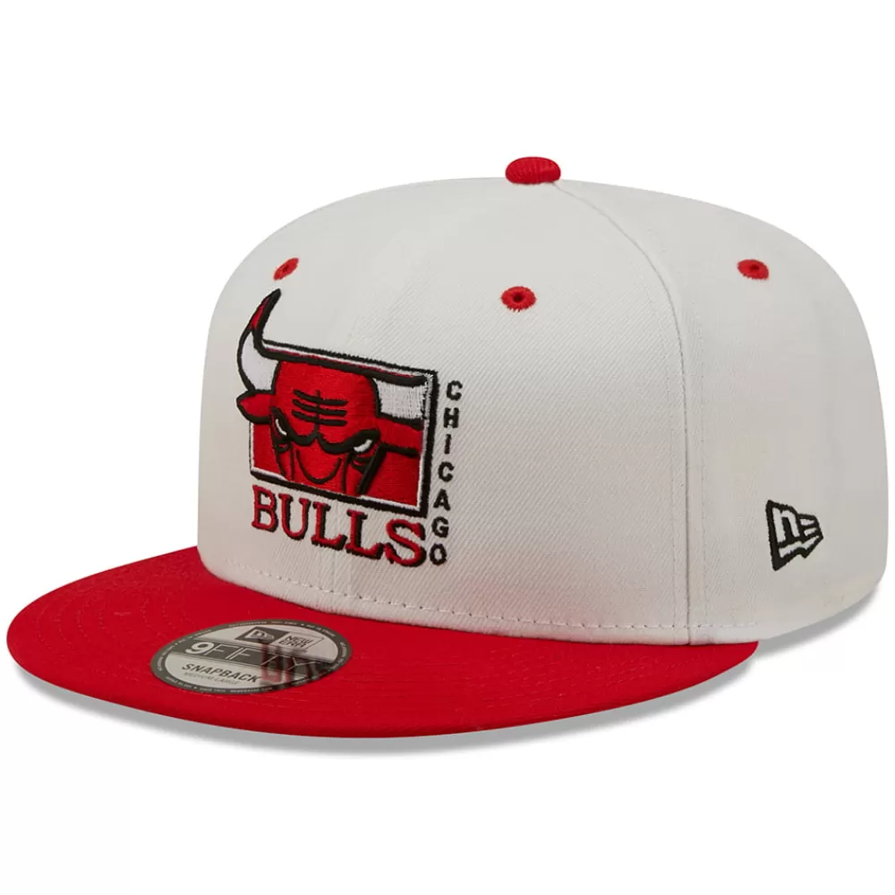 Casquettes De Baseball | Casquettes Homme^New Era Casquette 9FIFTY MLB White Crown Chicago Bulls blanc-rouge