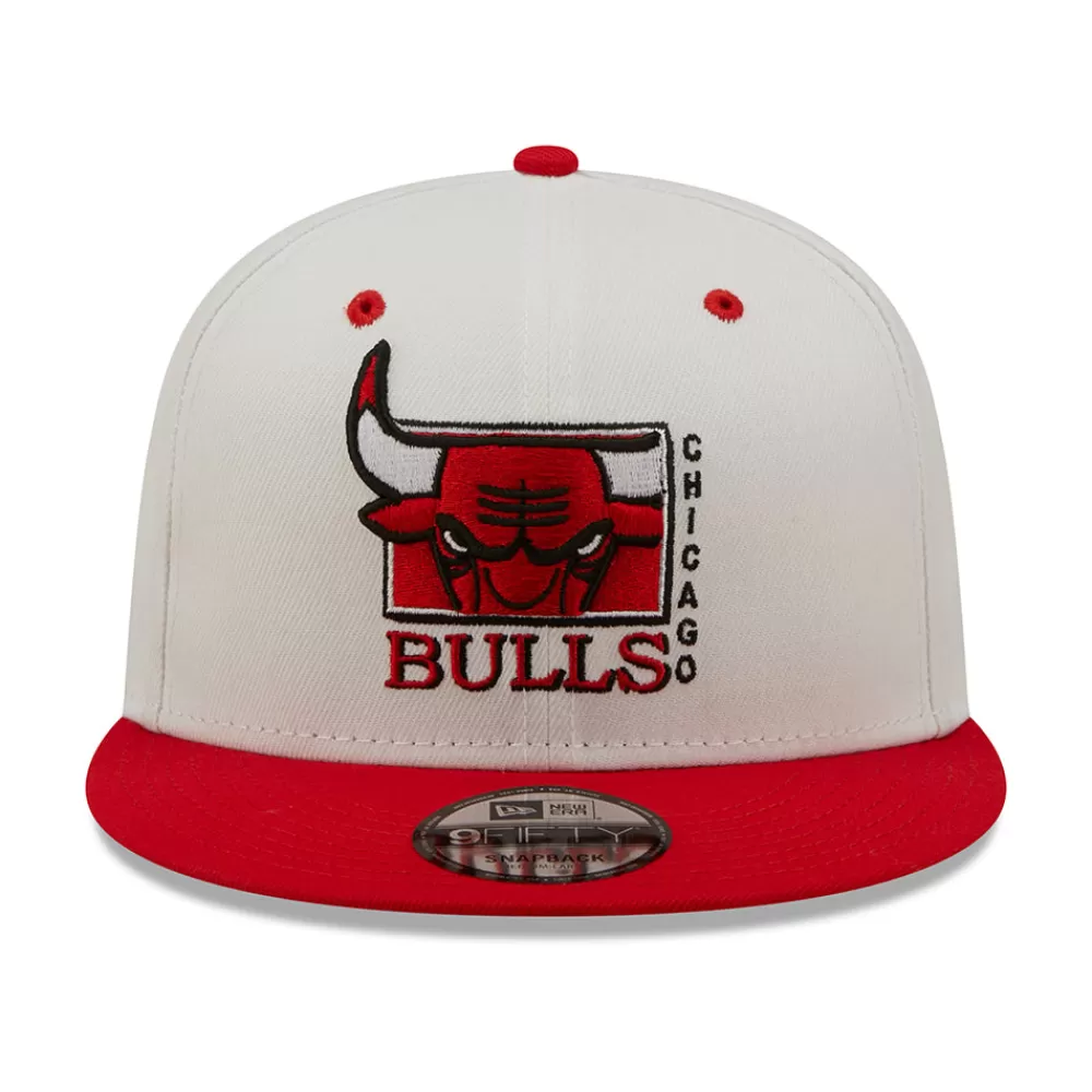 Casquettes De Baseball | Casquettes Homme^New Era Casquette 9FIFTY MLB White Crown Chicago Bulls blanc-rouge