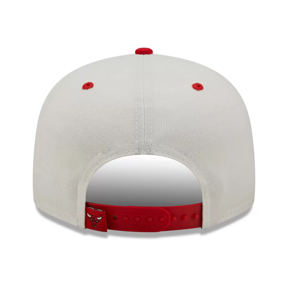 Casquettes De Baseball | Casquettes Homme^New Era Casquette 9FIFTY MLB White Crown Chicago Bulls blanc-rouge
