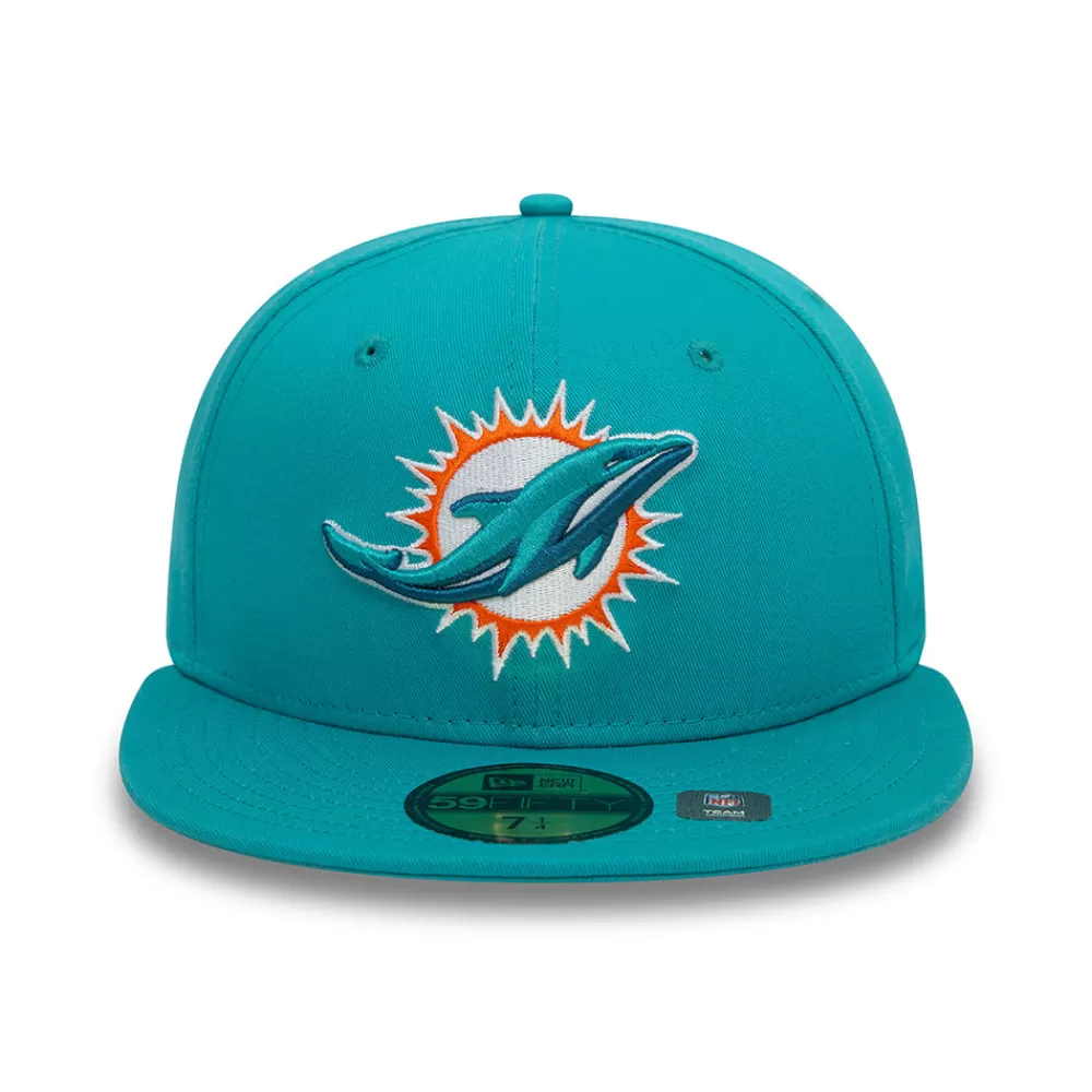 Casquettes De Baseball | Casquettes Homme^New Era Casquette 59FIFTY NFL OTC Miami Dolphins bleu sarcelle