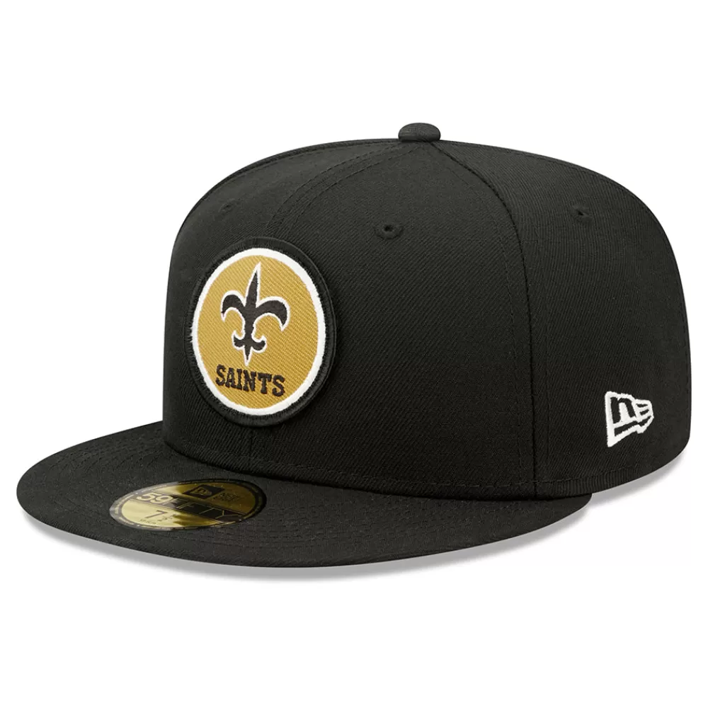 Casquettes De Baseball | Casquettes Homme^New Era Casquette 59FIFTY NFL Sideline Historic New Orleans Saints noir