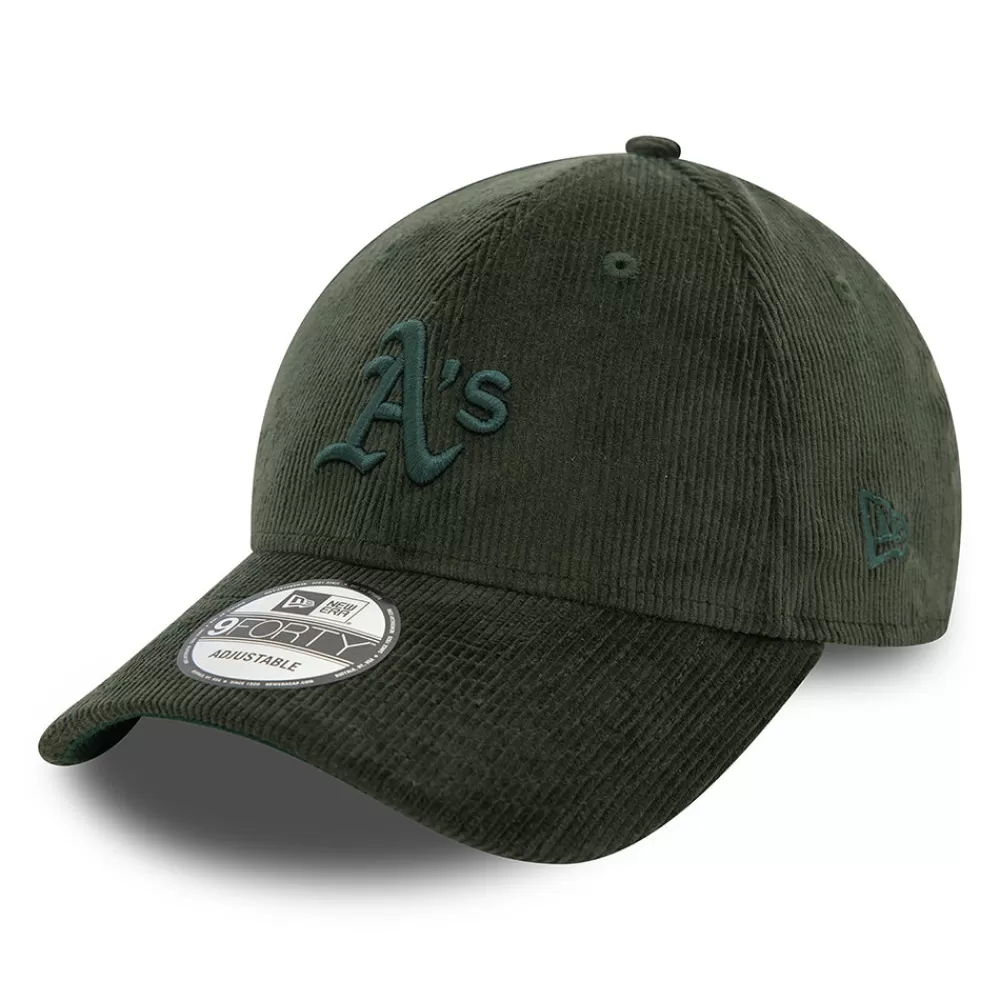Casquettes De Baseball | Casquettes Homme^New Era Casquette 9FORTY MLB Cord Oakland Athletics vert foncé