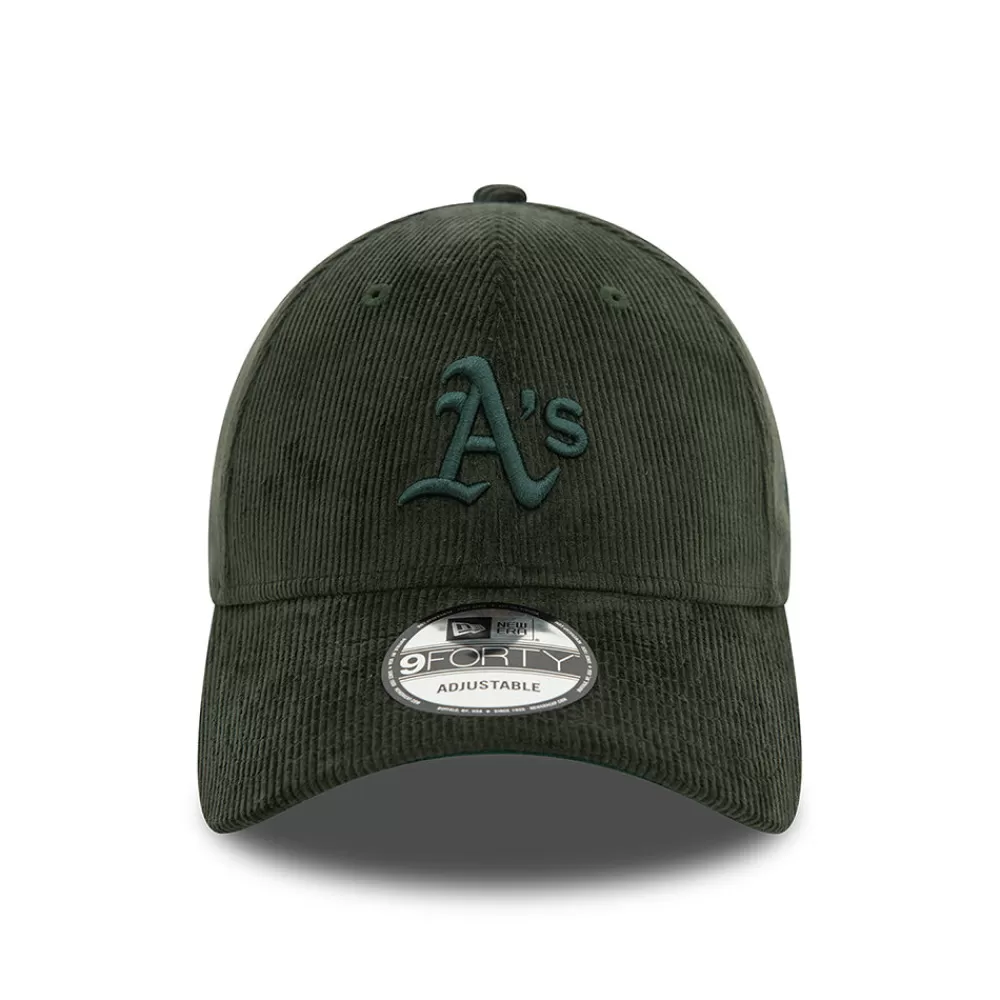 Casquettes De Baseball | Casquettes Homme^New Era Casquette 9FORTY MLB Cord Oakland Athletics vert foncé
