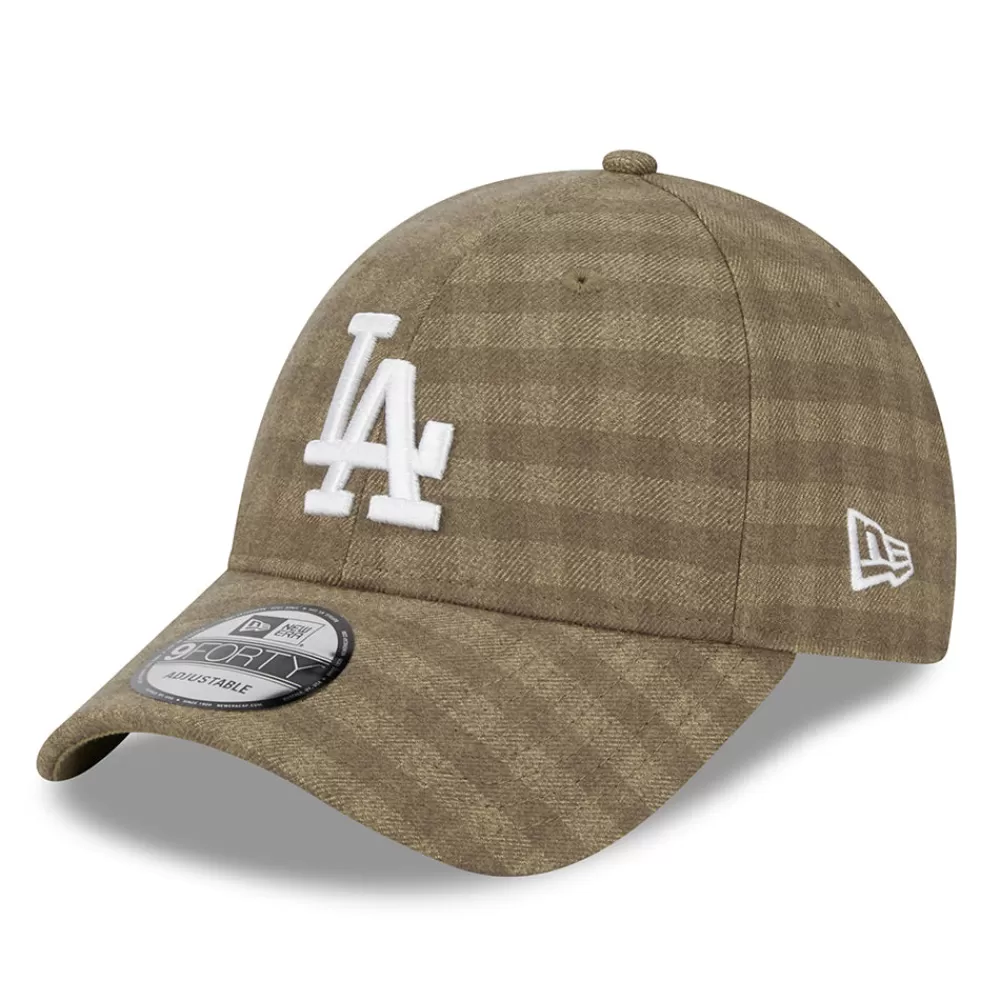 Casquettes De Baseball | Casquettes Homme^New Era Casquette 9FORTY MLB Flannel L.A. Dodgers camel-blanc