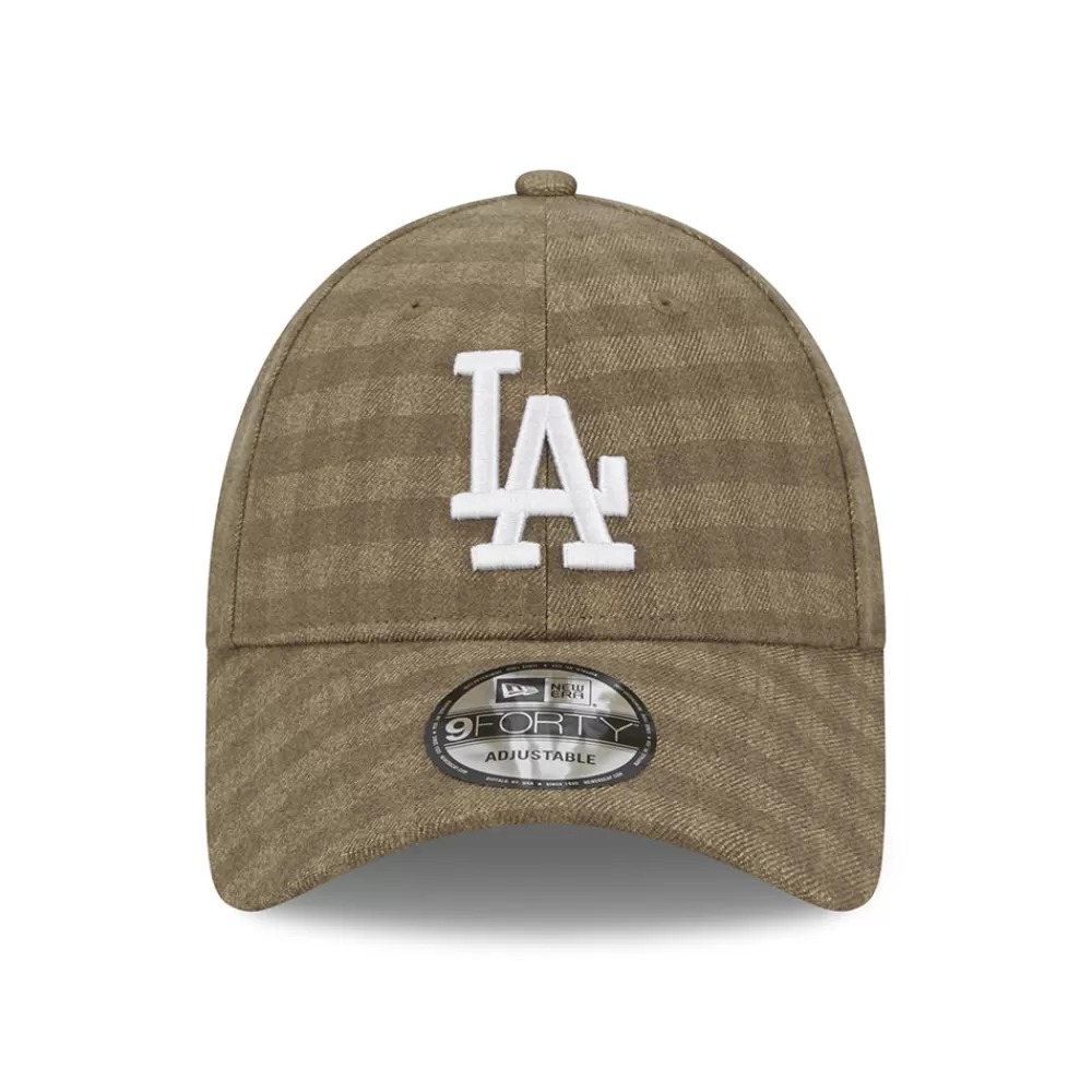 Casquettes De Baseball | Casquettes Homme^New Era Casquette 9FORTY MLB Flannel L.A. Dodgers camel-blanc