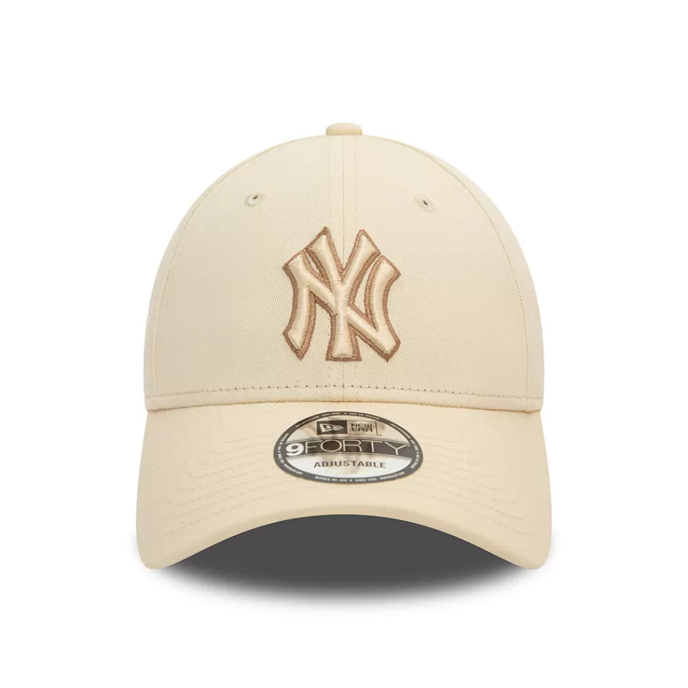 Casquettes De Baseball | Casquettes Homme^New Era Casquette 9FORTY MLB Team Outline New York Yankees crème-taupe