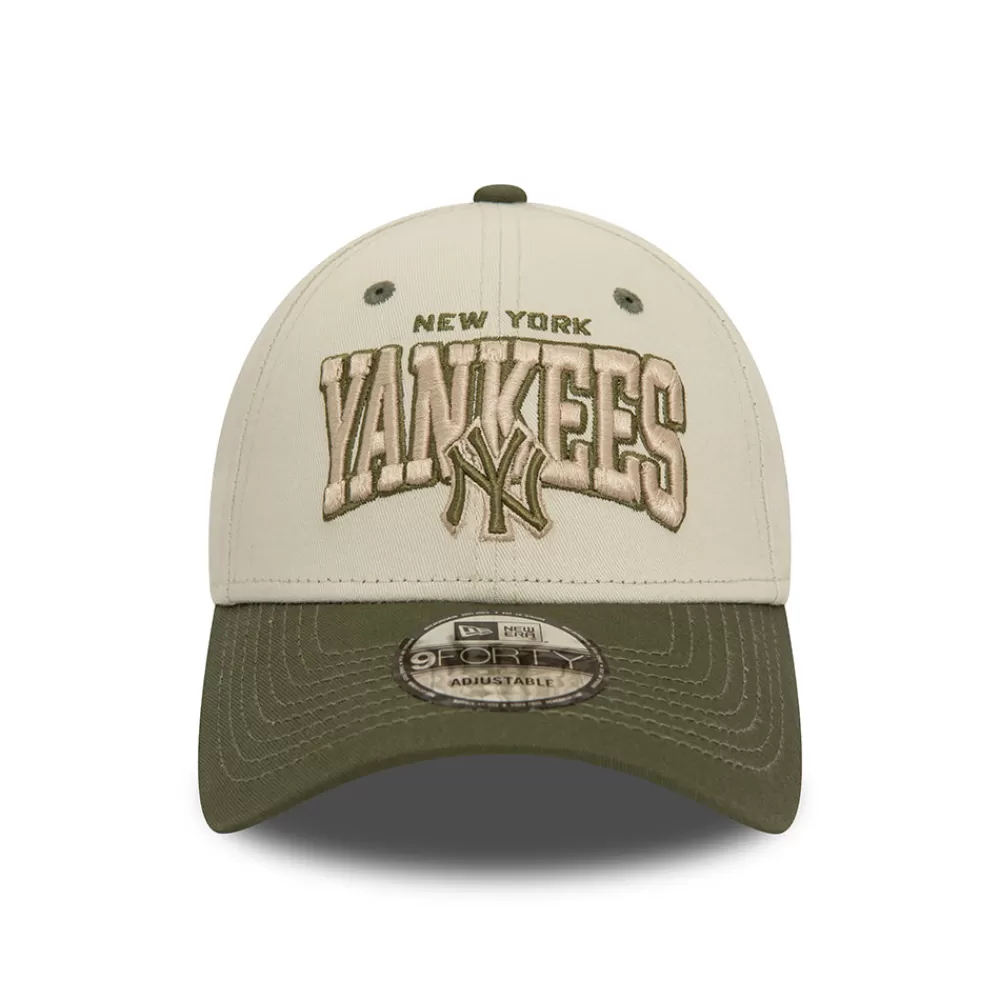 Casquettes Homme^New Era Casquette 9FORTY MLB White Crown New York Yankees ivoire-olive