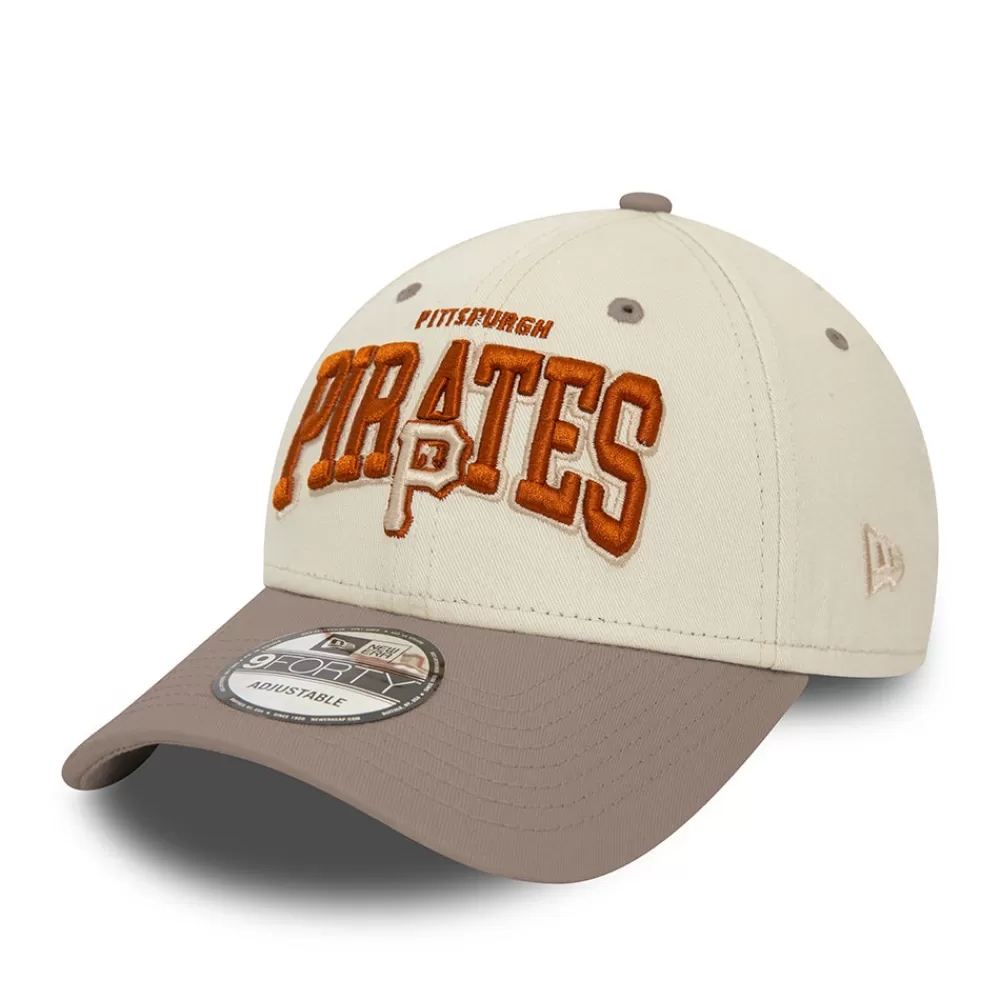 Casquettes Homme^New Era Casquette 9FORTY MLB White Crown Pittsburgh Pirates ivoire-taupe